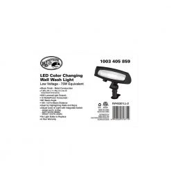 Low Voltage Black LED Landscape Flood Light with Adjustable Light Color by Hampton Bay -Hampton Bay Sales millennium black hampton bay landscape flood lights iwh5301ll 2 76 1000