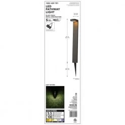 9-Watt Millennium Black Outdoor Integrated LED Landscape Path Light by Hampton Bay -Hampton Bay Sales millennium black hampton bay path lights jpz1502l bk d4 1000