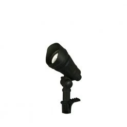 4.5-Watt Millennium Black Adjustable Light Color Outdoor Integrated LED Landscape Spot Light by Hampton Bay