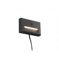Low Voltage Black Motion Sensing Integrated LED Stair Light with Frosted Acrylic Lens by Hampton Bay