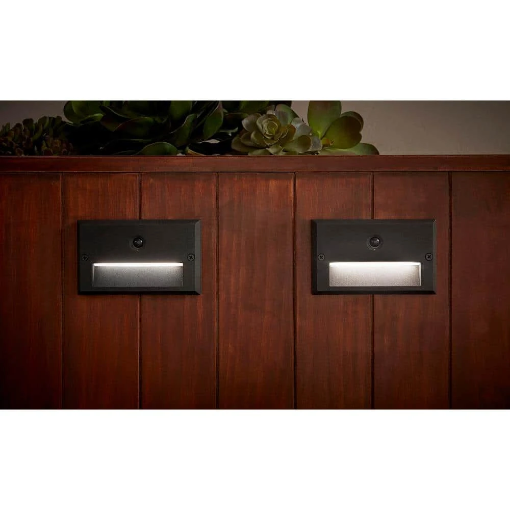 Low Voltage Black Motion Sensing Integrated LED Stair Light with Frosted Acrylic Lens by Hampton Bay 4 Low Voltage Black Motion Sensing Integrated LED Stair Light with Frosted Acrylic Lens by Hampton Bay - Image 4