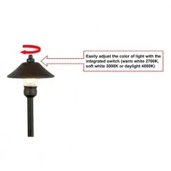 Low Voltage Bronze LED Path Light with Adjustable Color by Hampton Bay -Hampton Bay Sales millennium bronze hampton bay path lights iwv1501l 4 fa 1000