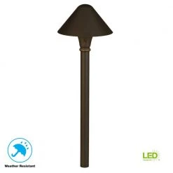 Pelham 3-Watt Millennium Bronze Outdoor Integrated LED Landscape Path Light by Hampton Bay