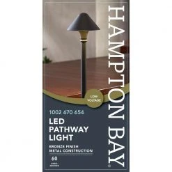 Pelham 3-Watt Millennium Bronze Outdoor Integrated LED Landscape Path Light by Hampton Bay -Hampton Bay Sales millennium bronze hampton bay path lights jef1501l 3 c3 1000