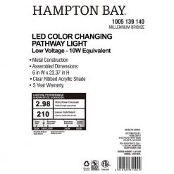 Low Voltage Bronze LED Path Light with Adjustable Color by Hampton Bay -Hampton Bay Sales millennium bronze hampton bay path lights jtk1501l 44 1000