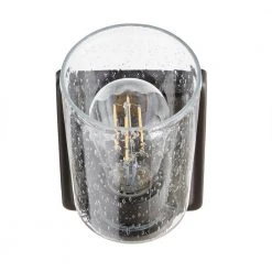 Evangeline 4.5 in. 1-Light Modern Bronze Indoor Wall Farmhouse Sconce with Clear Seeded Glass Shade by Hampton Bay 19 Evangeline 4.5 in. 1-Light Modern Bronze Indoor Wall Farmhouse Sconce with Clear Seeded Glass Shade by Hampton Bay -Hampton Bay Sales modern bronze hampton bay vanity lighting 1014hbmbzdi 77 1000