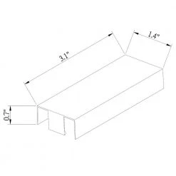 2400-Watt Linear Track to Track Coupler with White, Black and Brushed Nickel Cover by Hampton Bay -Hampton Bay Sales multi colored hampton bay track lighting connectors 804929 d4 1000