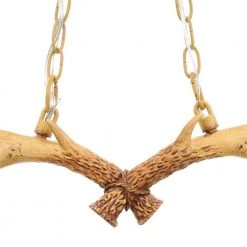 2-Light Natural Antler Kitchen Island Light with Sunset Glass Shades by Hampton Bay -Hampton Bay Sales natural antler hampton bay chandeliers 17192 d4 1000