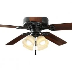 Gazelle 4-Light LED Natural Iron Universal Ceiling Fan Light Kit by Hampton Bay -Hampton Bay Sales natural iron hampton bay ceiling fan light kits 91306 77 1000