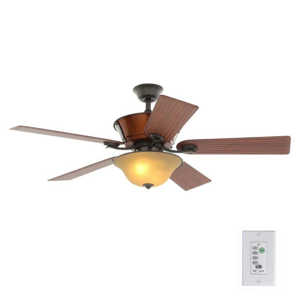 Radcliffe 52 in. Indoor/Outdoor Natural Iron Ceiling Fan with Light Kit by Hampton Bay 1 Radcliffe 52 in. Indoor/Outdoor Natural Iron Ceiling Fan with Light Kit by Hampton Bay