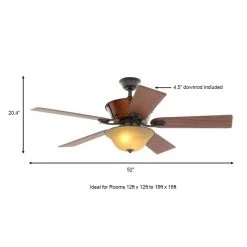 Radcliffe 52 in. Indoor/Outdoor Natural Iron Ceiling Fan with Light Kit by Hampton Bay 12 Radcliffe 52 in. Indoor/Outdoor Natural Iron Ceiling Fan with Light Kit by Hampton Bay -Hampton Bay Sales natural iron hampton bay ceiling fans with lights ag688 ni wc a0 1000