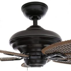 Palm Beach II 48 in. Indoor/Outdoor Natural Iron Ceiling Fan by Hampton Bay -Hampton Bay Sales natural iron hampton bay ceiling fans without lights 59299 31 1000