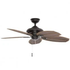 Palm Beach II 48 in. Indoor/Outdoor Natural Iron Ceiling Fan by Hampton Bay