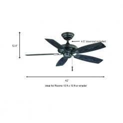 Gazebo II 42 in. Indoor/Outdoor Natural Iron Ceiling Fan by Hampton Bay 9 Gazebo II 42 in. Indoor/Outdoor Natural Iron Ceiling Fan by Hampton Bay -Hampton Bay Sales natural iron hampton bay ceiling fans without lights yg187 ni a0 1000