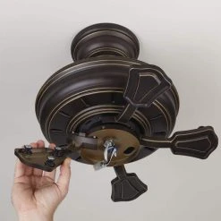 52 in. Misting Fan Outdoor Only Natural Iron Ceiling Fan by Hampton Bay -Hampton Bay Sales natural iron hampton bay ceiling fans without lights yg188m ni 66 1000