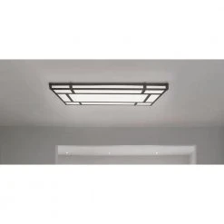 18.5 in. Linear 1-Light Natural Iron Dimmable LED Flush Mount by Hampton Bay -Hampton Bay Sales natural iron hampton bay flush mount lights hb1517l4 151 1d 1000