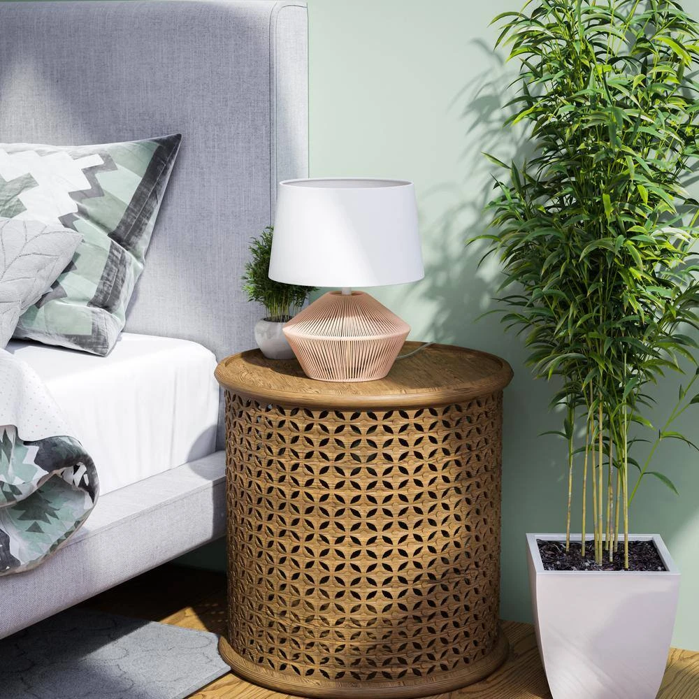 Kellen 16.5 in. Natural Rope Accent Lamp by Hampton Bay 7 Kellen 16.5 in. Natural Rope Accent Lamp by Hampton Bay - Image 7