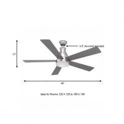 Cobram 48 in. Integrated LED Indoor Nickel Ceiling Fan with Light Kit and Remote Control by Hampton Bay 14 Cobram 48 in. Integrated LED Indoor Nickel Ceiling Fan with Light Kit and Remote Control by Hampton Bay -Hampton Bay Sales nickel hampton bay ceiling fans with lights cf548kr 160 bn a0 1000