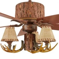 Lodge 52 in. LED Nutmeg Ceiling Fan with Light and Remote Control by Hampton Bay -Hampton Bay Sales nutmeg hampton bay ceiling fans with lights yg098b nm 40 1000
