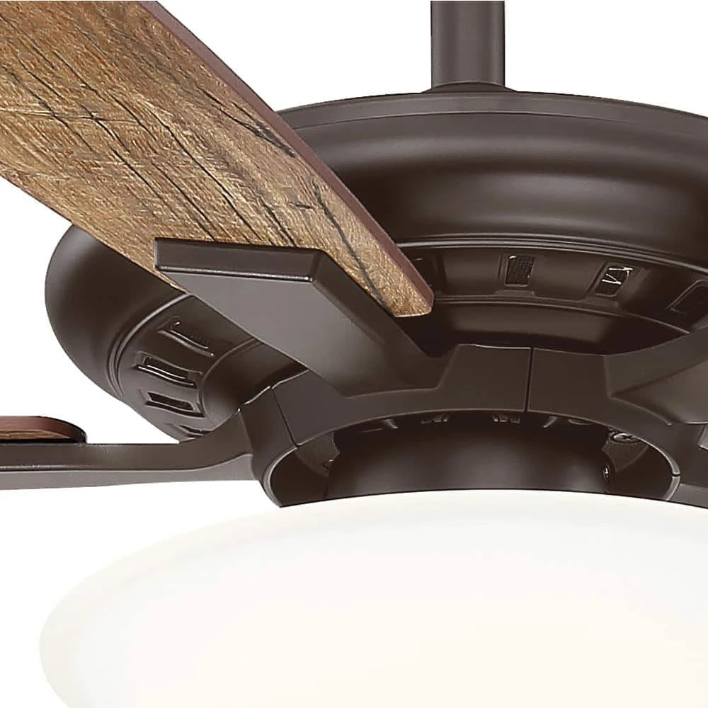 Menage 56 in. Integrated LED Indoor Low Profile Oil Rubbed Bronze Ceiling Fan with Light Kit by Hampton Bay 3 Menage 56 in. Integrated LED Indoor Low Profile Oil Rubbed Bronze Ceiling Fan with Light Kit by Hampton Bay - Image 3