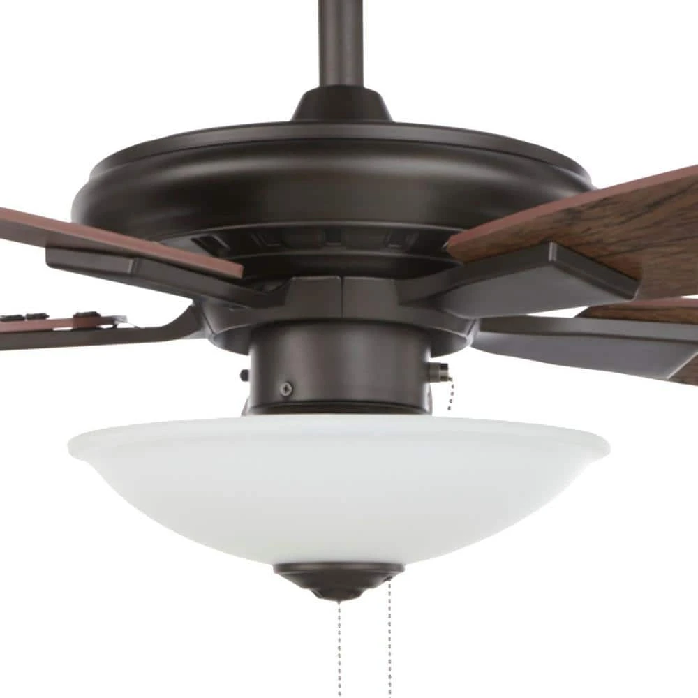 Menage 56 in. Integrated LED Indoor Low Profile Oil Rubbed Bronze Ceiling Fan with Light Kit by Hampton Bay 8 Menage 56 in. Integrated LED Indoor Low Profile Oil Rubbed Bronze Ceiling Fan with Light Kit by Hampton Bay - Image 8