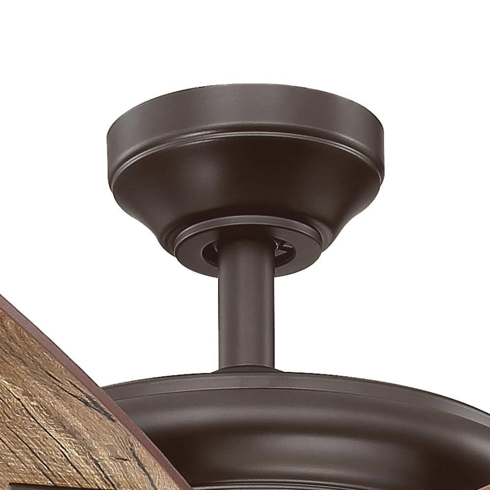 Menage 56 in. Integrated LED Indoor Low Profile Oil Rubbed Bronze Ceiling Fan with Light Kit by Hampton Bay 6 Menage 56 in. Integrated LED Indoor Low Profile Oil Rubbed Bronze Ceiling Fan with Light Kit by Hampton Bay - Image 6