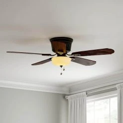 Lynwood 52 in. LED Indoor Oil Rubbed Bronze Ceiling Fan with Light Kit by Hampton Bay -Hampton Bay Sales oil rubbed bronze hampton bay ceiling fans with lights 36945 40 1000