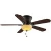 Lynwood 52 in. LED Indoor Oil Rubbed Bronze Ceiling Fan with Light Kit by Hampton Bay