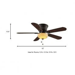Lynwood 52 in. LED Indoor Oil Rubbed Bronze Ceiling Fan with Light Kit by Hampton Bay -Hampton Bay Sales oil rubbed bronze hampton bay ceiling fans with lights 36945 a0 1000
