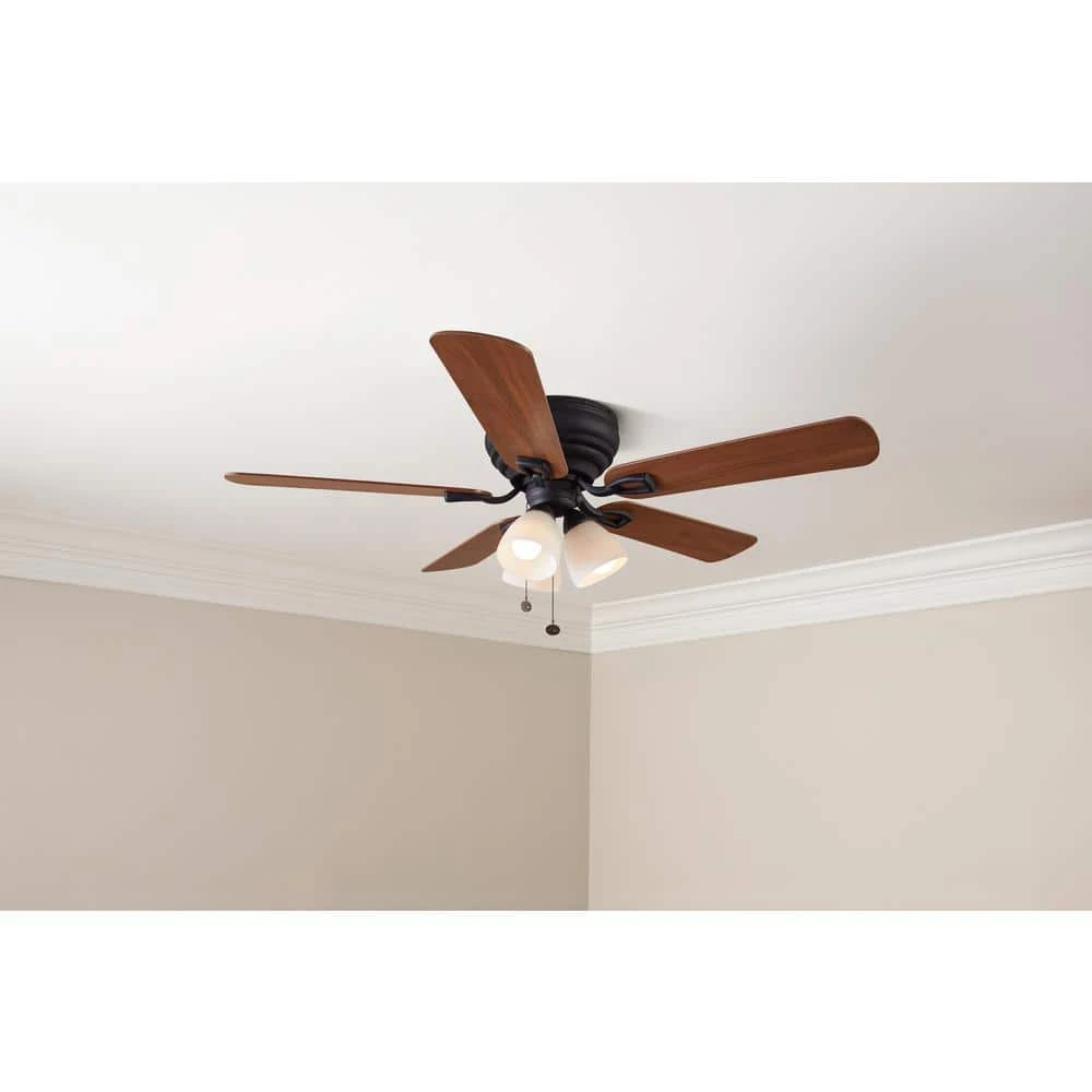 Blair 52 in. LED Indoor Oil-Rubbed Bronze Ceiling Fan with Light Kit by Hampton Bay 3 Blair 52 in. LED Indoor Oil-Rubbed Bronze Ceiling Fan with Light Kit by Hampton Bay - Image 3