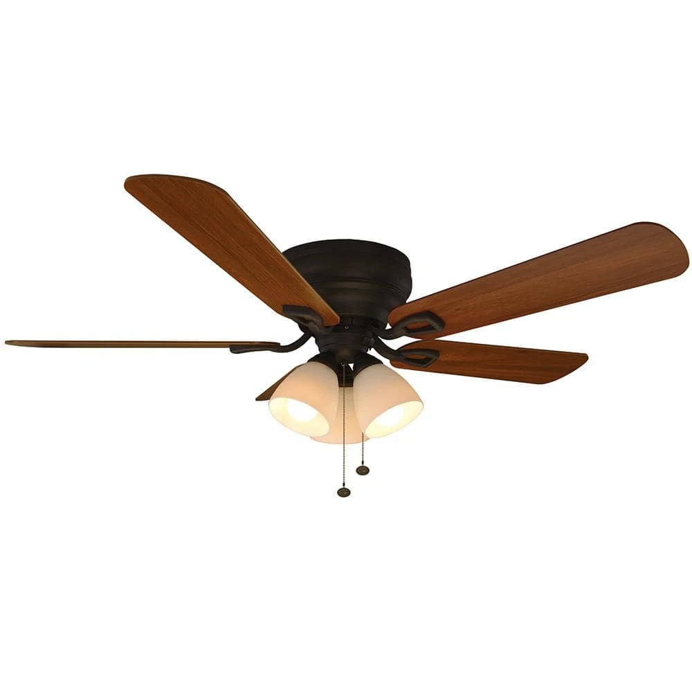 Blair 52 in. LED Indoor Oil-Rubbed Bronze Ceiling Fan with Light Kit by Hampton Bay 4 Blair 52 in. LED Indoor Oil-Rubbed Bronze Ceiling Fan with Light Kit by Hampton Bay - Image 4