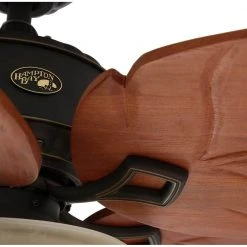 Antigua Plus 56 in. LED Indoor Oil Rubbed Bronze Ceiling Fan with Light Kit by Hampton Bay -Hampton Bay Sales oil rubbed bronze hampton bay ceiling fans with lights 73540 40 1000