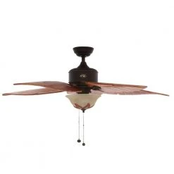 Antigua Plus 56 in. LED Indoor Oil Rubbed Bronze Ceiling Fan with Light Kit by Hampton Bay -Hampton Bay Sales oil rubbed bronze hampton bay ceiling fans with lights 73540 4f 1000