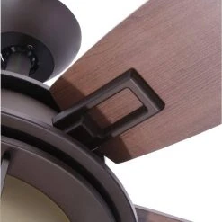 Devereaux II 52 in. LED Oil Rubbed Bronze Ceiling Fan with Light and Remote Control by Hampton Bay -Hampton Bay Sales oil rubbed bronze hampton bay ceiling fans with lights al685led orb 4f 1000