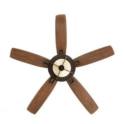 Devereaux II 52 in. LED Oil Rubbed Bronze Ceiling Fan with Light and Remote Control by Hampton Bay -Hampton Bay Sales oil rubbed bronze hampton bay ceiling fans with lights al685led orb 77 1000