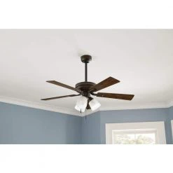 Sinclair II 44 in. Indoor Oil Rubbed Bronze LED Ceiling Fan with Light by Hampton Bay -Hampton Bay Sales oil rubbed bronze hampton bay ceiling fans with lights al958b eb 31 1000