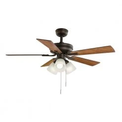 Sinclair II 44 in. Indoor Oil Rubbed Bronze LED Ceiling Fan with Light by Hampton Bay -Hampton Bay Sales oil rubbed bronze hampton bay ceiling fans with lights al958b eb c3 1000