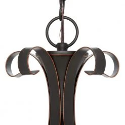 Westwood 5-Light Oil-Rubbed Bronze Chandelier with Frosted White Glass Shades by Hampton Bay -Hampton Bay Sales oil rubbed bronze hampton bay chandeliers iay8115a 4 a0 1000