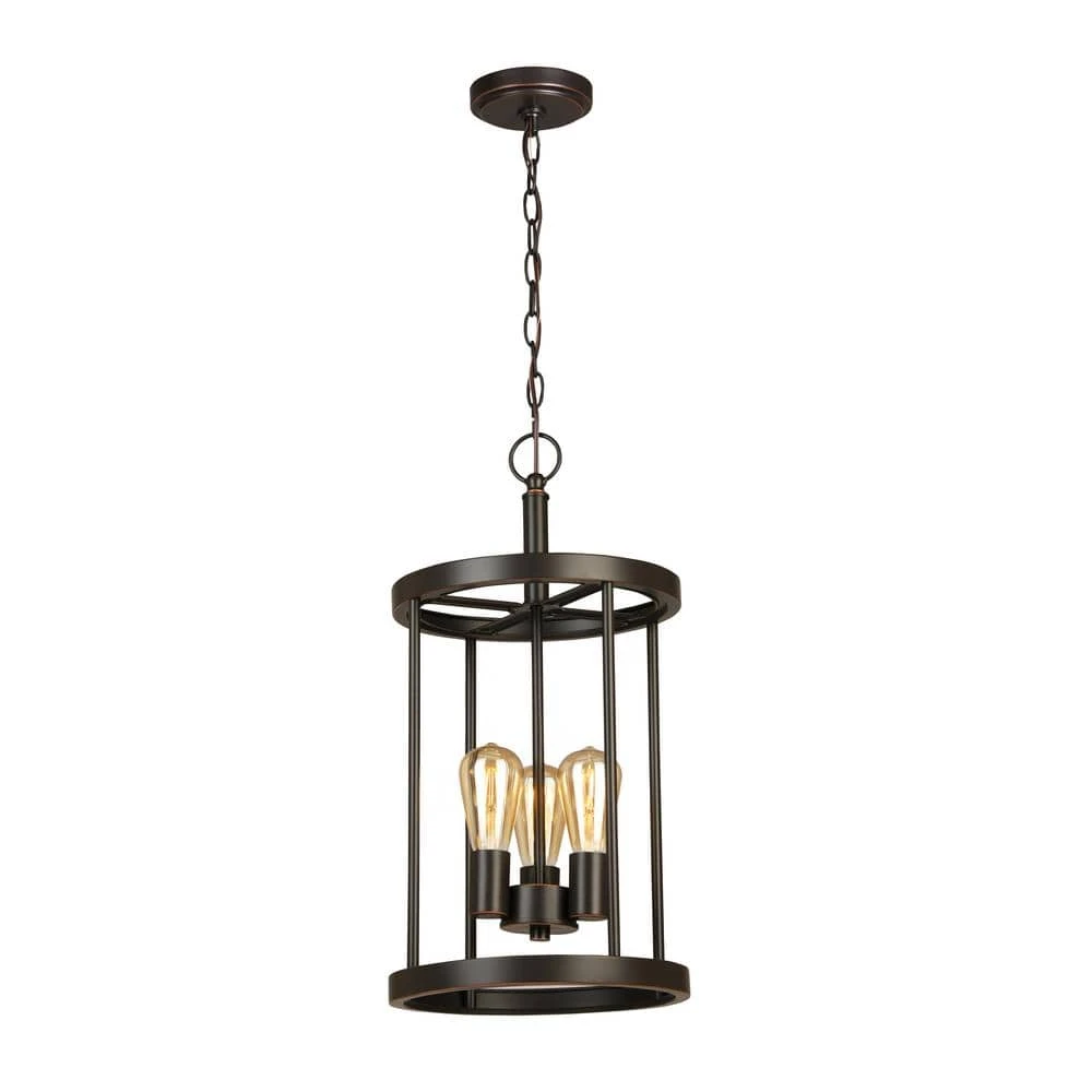 Moreland 3--Light Bronze Pendant by Hampton Bay 1 Moreland 3--Light Bronze Pendant by Hampton Bay