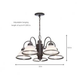 Halophane 5-Light Oil Rubbed Bronze Chandelier with Frosted Ribbed Glass Shades by Hampton Bay 22 Halophane 5-Light Oil Rubbed Bronze Chandelier with Frosted Ribbed Glass Shades by Hampton Bay -Hampton Bay Sales oil rubbed bronze hampton bay chandeliers wb0390 orb 76 1000