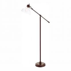 54.25 in. Oil Rubbed Bronze Counter Balance LED Floor Lamp by Hampton Bay