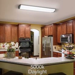 4 ft. Vintage Inspired Oil Rubbed Bronze Selectable LED Flush Mount Ceiling Light 3600 Lumens 3000K 4000K 5000K by Hampton Bay -Hampton Bay Sales oil rubbed bronze hampton bay flush mount lights 54486111 66 1000