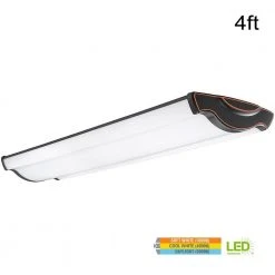 4 ft. Vintage Inspired Oil Rubbed Bronze Selectable LED Flush Mount Ceiling Light 3600 Lumens 3000K 4000K 5000K by Hampton Bay -Hampton Bay Sales oil rubbed bronze hampton bay flush mount lights 54486111 77 1000