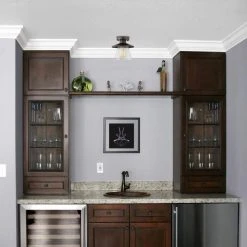 Northmoore 1-Light Oil Rubbed Bronze and Glass Vintage Semi-Flush Mount by Hampton Bay -Hampton Bay Sales oil rubbed bronze hampton bay flush mount lights 60355 1f 1000