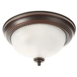 11 in. 2-Light Oil-Rubbed Bronze Flush Mount with Frosted Swirl Glass Shade by Hampton Bay -Hampton Bay Sales oil rubbed bronze hampton bay flush mount lights fzp8012a orb 44 1000