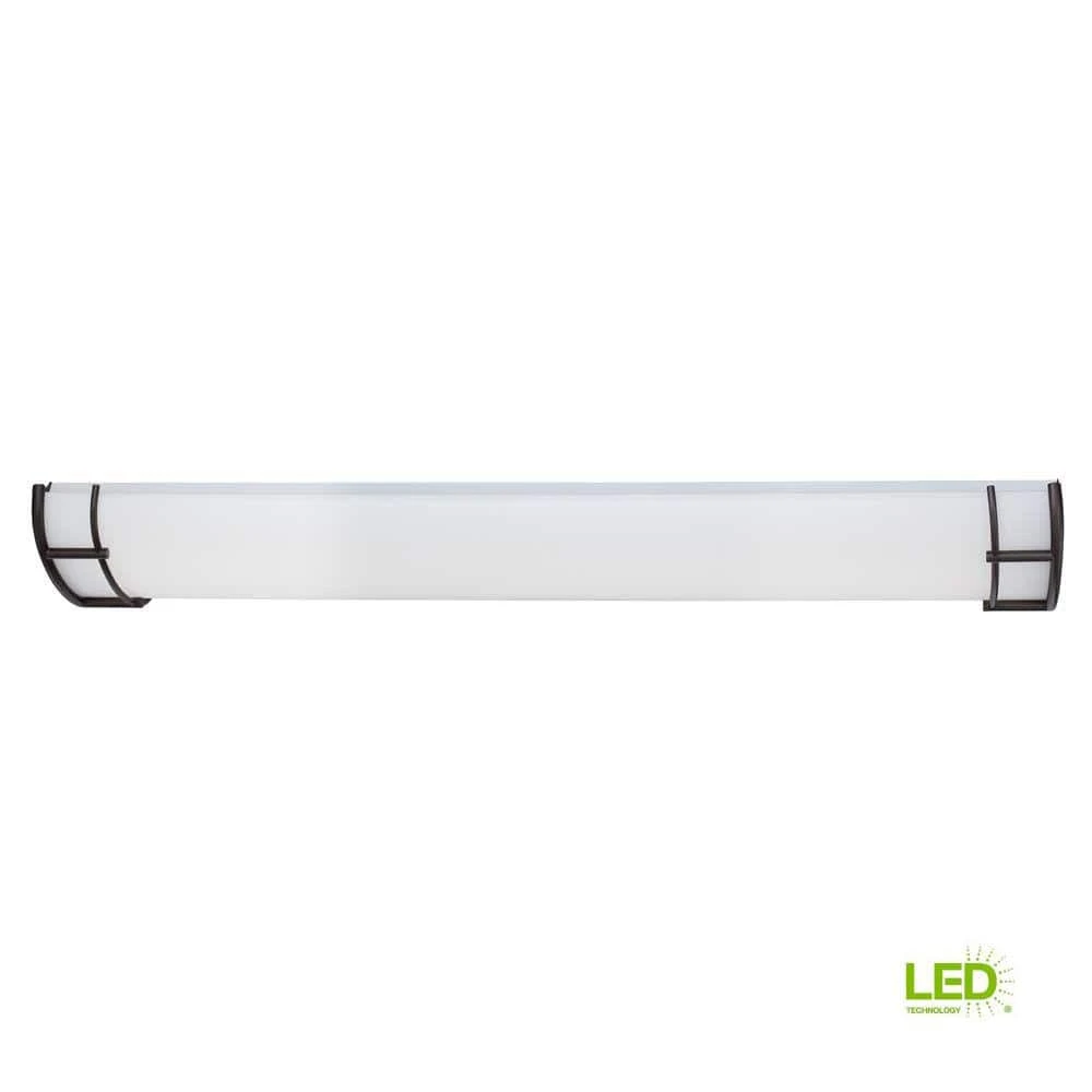 48 in. 1-Light Oil Rubbed Bronze Dimmable Dimmable LED Flush Mount by Hampton Bay 3 48 in. 1-Light Oil Rubbed Bronze Dimmable Dimmable LED Flush Mount by Hampton Bay - Image 3