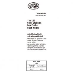 13 in. Oil Rubbed Bronze Color Changing LED Ceiling Flush Mount by Hampton Bay -Hampton Bay Sales oil rubbed bronze hampton bay flush mount lights jju3011l 4 76 1000