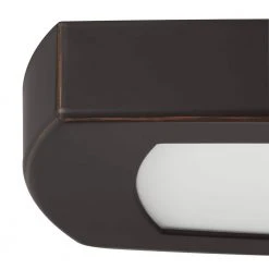 Square 12 in. Oil-rubbed bronze Selectable LED Flush Mount (2-Pack) by Hampton Bay -Hampton Bay Sales oil rubbed bronze hampton bay flush mount lights jxr3011l 2 orb 66 1000