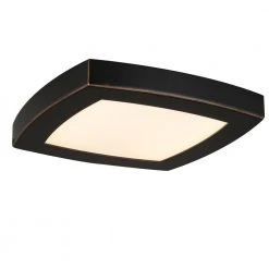 Square 12 in. Oil-rubbed bronze Selectable LED Flush Mount (2-Pack) by Hampton Bay -Hampton Bay Sales oil rubbed bronze hampton bay flush mount lights jxr3011l 2 orb fa 1000
