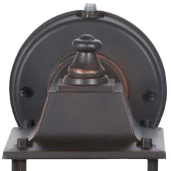 1-Light Oil-Rubbed Bronze Outdoor Dusk-to-Dawn Wall-Mount Lantern Sconce by Hampton Bay -Hampton Bay Sales oil rubbed bronze hampton bay outdoor sconces bpm1691p 40 1000